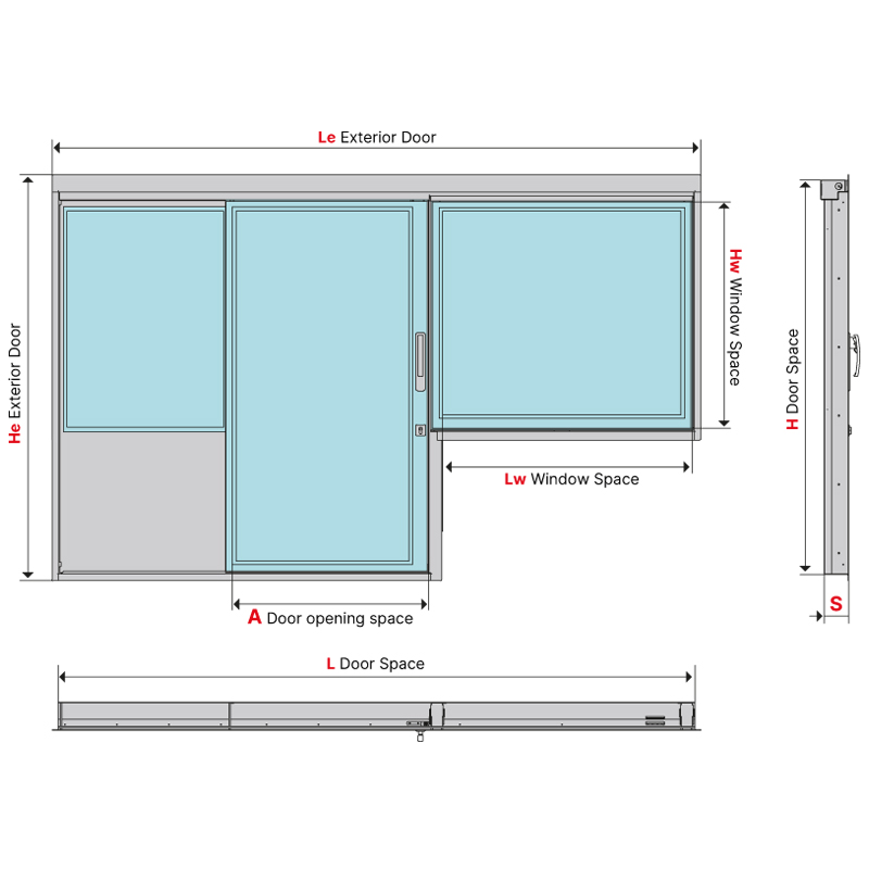 Door with window 2C03.38